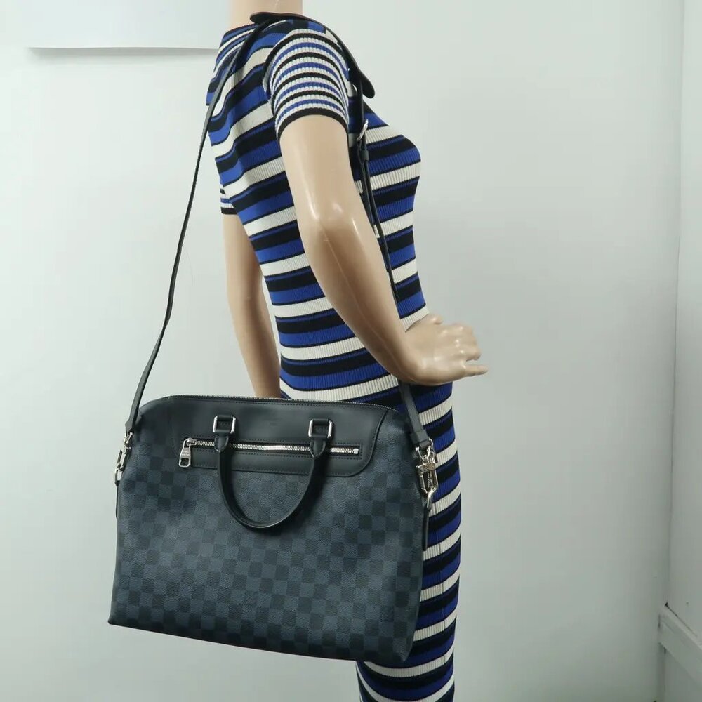 Louis Vuitton Blue Damier Graphite Canvas Satchel 1085-032425 - Picture 12 of 12